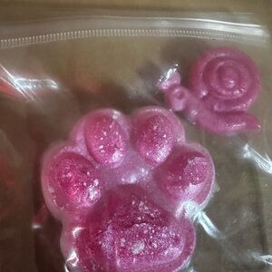 Pink Paw and Snail Shaped tabba squishy